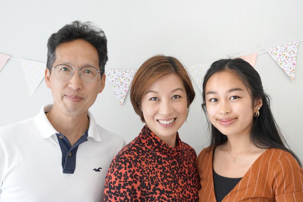 Pastor Cheung with wife Miranda and daughter Ally